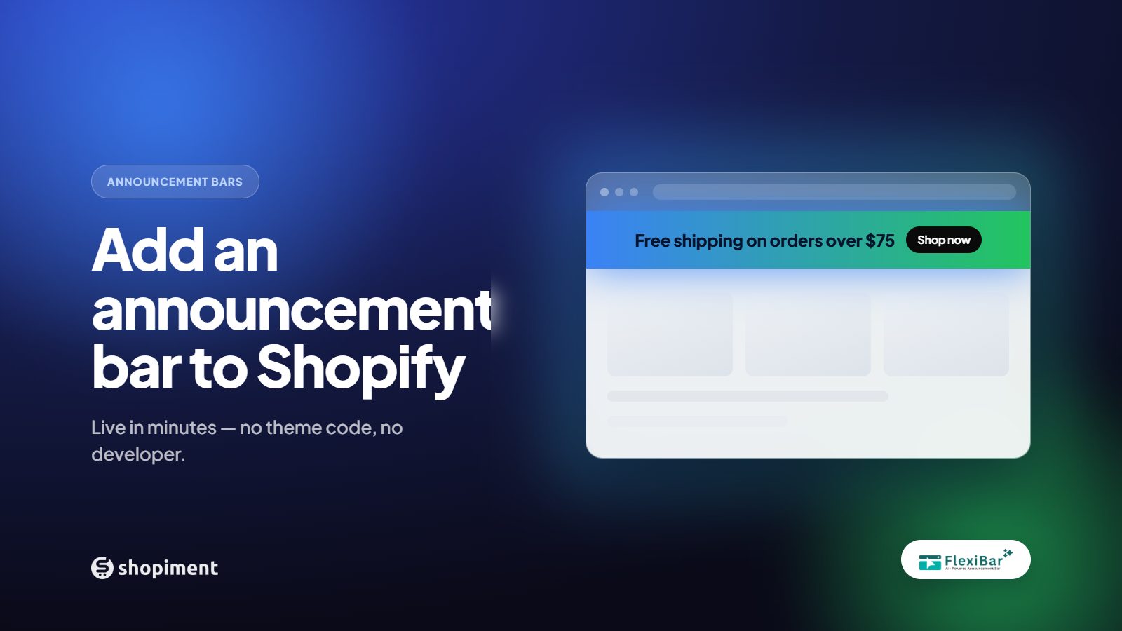 How to Add an Announcement Bar in Shopify (Without Touching Code)
