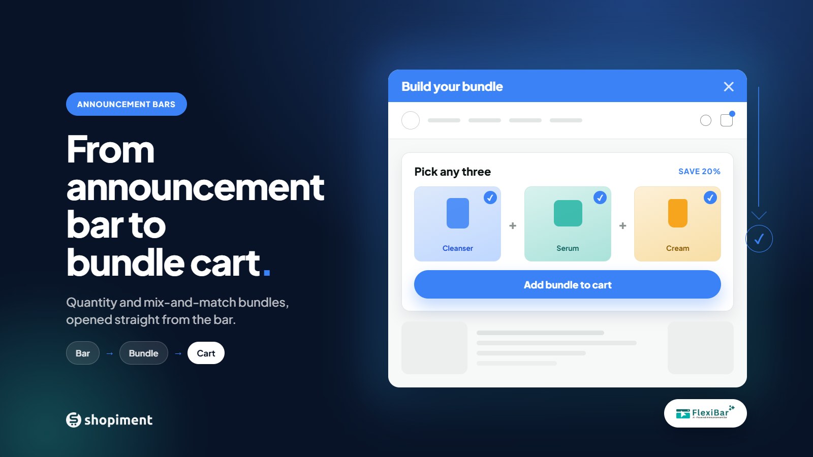 How to Create Shopify Product Bundles With an Announcement Bar